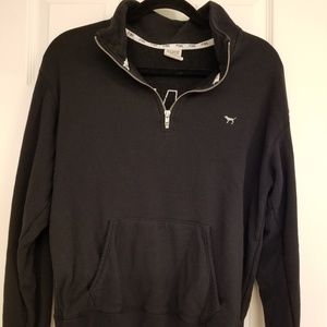 Victoria Secret Pink 1/4 zip sweatshirt size Small